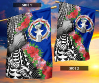 Northern Mariana Islands Flag - Custom Personalised Curve Style - Polynesian Pride
