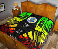 Federated States Of Micronesia Premium Quilt - Federated States Of Micronesia Seal Polynesian Reggae Tattoo - Polynesian Pride