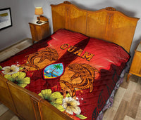 Guam Premium Quilt - Tribal Tuna Fish - Polynesian Pride