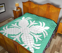 Hawaiian Premium Quilt Royal Pattern - Seafoarm - A2 Style - Polynesian Pride