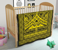 Hawaii Polynesian Mauna Kea Premium Quilt Yellow - Polynesian Pride