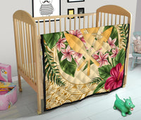 Hawaii Premium Quilt - Kanaka Maoli Premium Quilt Strong Pattern Hibiscus Plumeria AH - Polynesian Pride