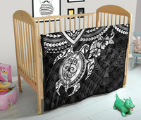 Kosrae Polynesian Premium Quilt - White Turtle - Polynesian Pride