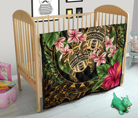 Hawaii Premium Quilt - Turtle Strong Pattern Hibiscus Plumeria Art AH - Polynesian Pride