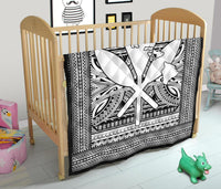 Hawaii Polynesian Kanaka Maoli Premium Quilt White - Polynesian Pride