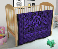 Hawaii Polyensian Turtle Premium Quilt Purple - Polynesian Pride