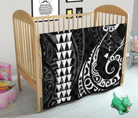 Hawaii Kakau White Polynesian Premium Quilt - Polynesian Pride