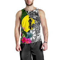 New Caledonia Men Tank Top - Turtle Plumeria Banana Leaf - Polynesian Pride