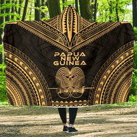Papua New Guinea Polynesian Chief Hooded Blanket - Gold Version Hooded Blanket Gold - Polynesian Pride