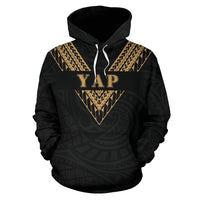Yap All Over Hoodie Gold Sailor Style - Polynesian Pride