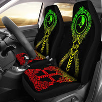 Yap Car Seat Covers - Yap Flag Micronesian Tribal Reggae Universal Fit Art - Polynesian Pride
