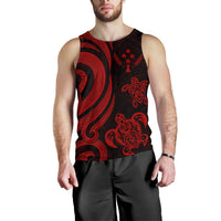 Kosrae Micronesian Men Tank Top - Red Tentacle Turtle - Polynesian Pride