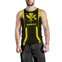 Hawaii Kanaka Polynesian Men's Tank Top Yellow - Polynesian Pride