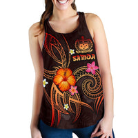 Polynesian Hawaii Women's Racerback Tank - Legend of Samoa (Red) - Polynesian Pride
