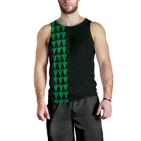 Hawaii Kakau Polynesian Hammerhead Shark Personalized Men's Tank Top - Green - Polynesian Pride