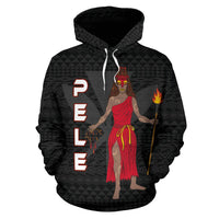 Polynesian Hawaii Hoodie Pele Hawaiian God of the Myths nd Legends - Polynesian Pride