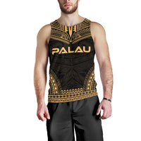 Palau Men's Tank Top - Polynesian Chief Gold Version Gold - Polynesian Pride