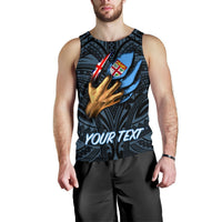 Fiji Personalised Men's Tank Top - Fiji In Me (Blue) - Polynesian Pride
