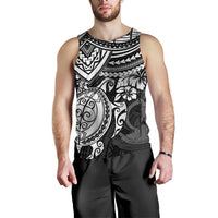 Vanuatu Polynesian Men's Tank Top - White Turtle - Polynesian Pride