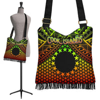 Polynesian Cook Islands Crossbody Boho Handbag - Reggae Vintage Polynesian Patterns - Polynesian Pride