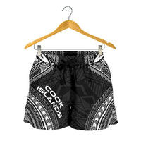 Cook Islands Women's Shorts - Polynesian Chief Black Version Women Black - Polynesian Pride