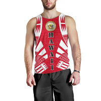 Hawaii Men Tank Top - Polynesian Tattoo Flag White - Polynesian Pride