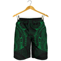 Strong Polynesian Tattoo Men's Shorts Green - Polynesian Pride