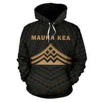 Hawaii Mauna Kea Polynesian Hoodie Gold - Polynesian Pride