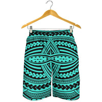 Polynesian Seamless Turquoise Men's Short Men's Shorts Turquoise - Polynesian Pride