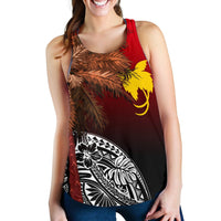 Papua New Guinea Women's Racerback Tank - Polynesian Palm Tree - Polynesian Pride