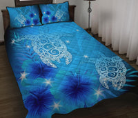 Hawaii Turtle Hibiscus Quilt Bed Set - Bling Style - Polynesian Pride