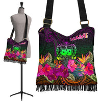 Samoa Personalised Crossbody Boho Handbag - Summer Hibiscus - Polynesian Pride