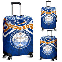 Marshall Islands Rugby Luggage Covers Forever Blue - Polynesian Pride