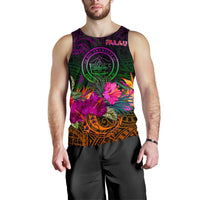 Palau Men's Tank Top - Summer Hibiscus - Polynesian Pride