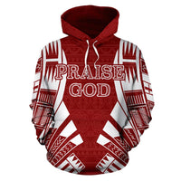 Praise God All Over Hoodie - Polynesian Pride