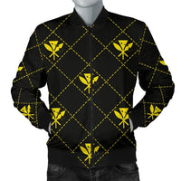 Kanaka Maoli Men's Bomber Jacket Regal AH Men's Bomber Jacket Yellow - Polynesian Pride