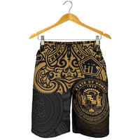 Hawaii Men's Shorts - Hawaii Seal Pride Style (Gold) - Polynesian Pride