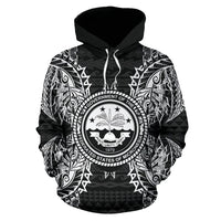 Federated States of Micronesian ll Over Hoodie Map Black - Polynesian Pride
