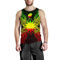 Nauru Polynesian Men Tank Top Map Reggae Reggae - Polynesian Pride