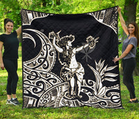 Polynesian Hawaii Premium Quilt - Hula Girl White - Polynesian Pride