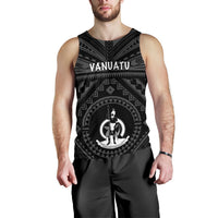 Vanuatu Men's Tank Top - Vanuatu Seal With Polynesian Tattoo Style - Polynesian Pride