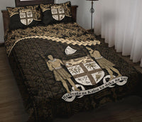 Fiji Polynesian Quilt Bed Set Golden Coconut - Polynesian Pride