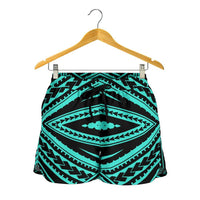 Polynesian Tatau Turquoise Women's Short - Polynesian Pride