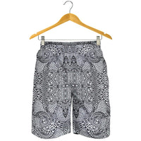 Polynesian Men's Shorts Black And White - Polynesian Pride