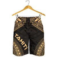 Tahiti Men's Shorts - Polynesian Chief Gold Version - Polynesian Pride