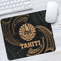 Tahiti Polynesian Mouse Pad - Gold Tribal Wave One Style One Size Black - Polynesian Pride