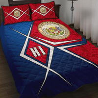 Polynesian Hawaii Quilt Bed Set - Hawaii Seal Blue - Polynesian Pride