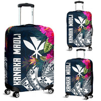 Hawaii Luggage Cover - Polynesian Hibiscus with Summer Vibes - Polynesian Pride