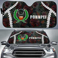 Pohnpei Auto Sun Shades - Chain Polynesian Auto Sun Shade Universal Fit BLACK - Polynesian Pride