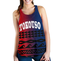 Tokouso Women's Racerback Tank - Polynesian Pattern - Polynesian Pride